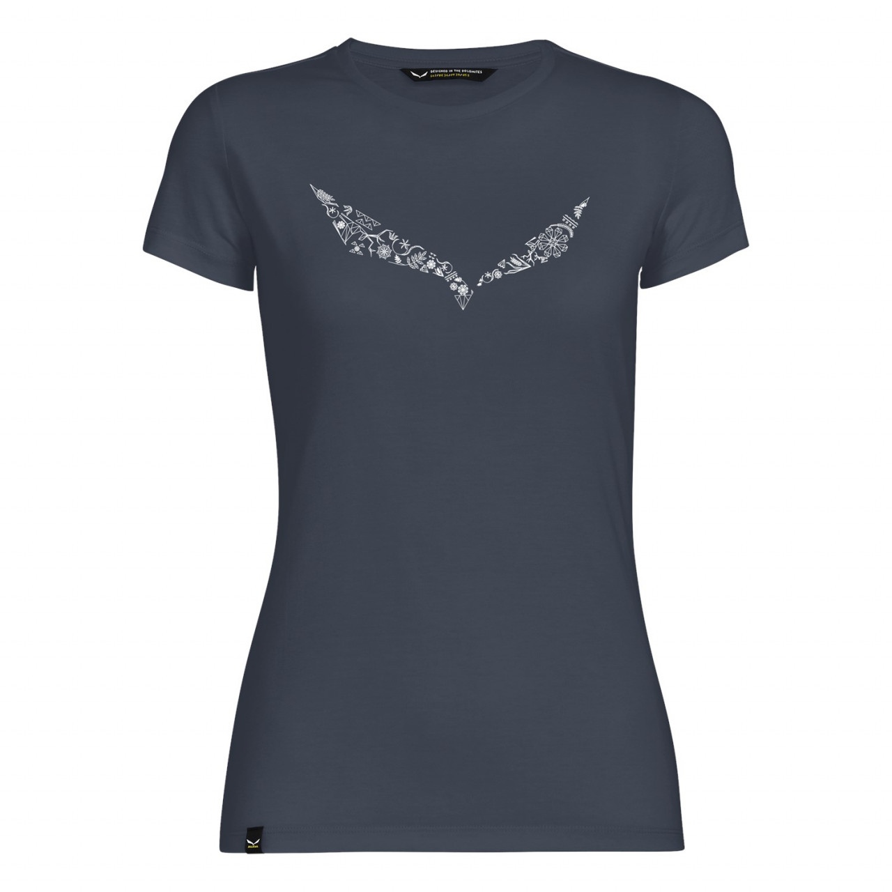 T-Shirts Salewa Solidlogo Dri-Release® Mulher Azuis/Azul Marinho 031MKTBWI